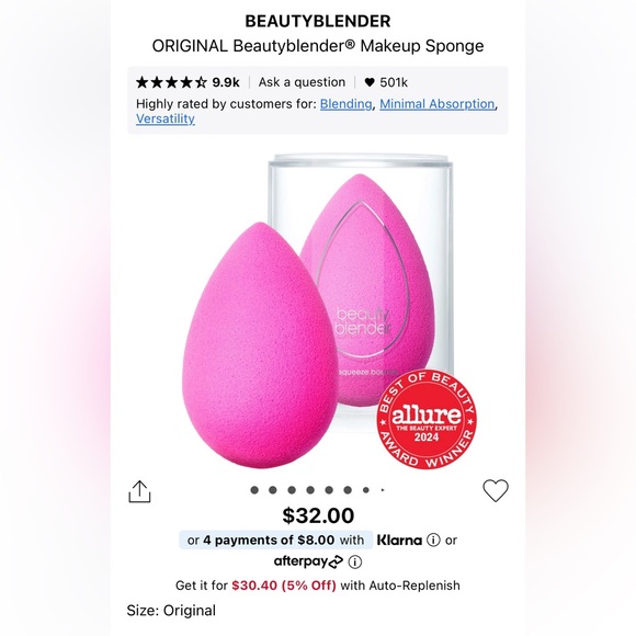 Sephora Powder Puff and Beauty Blender Makeup Sponge Bundle - Picture 5 of 9